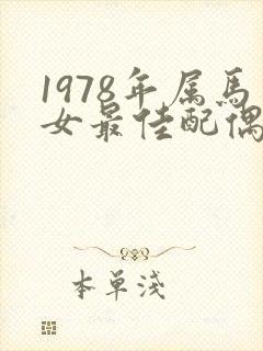 1978年属马女最佳配偶属相