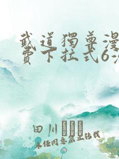 武道独尊漫画免费下拉式6漫画300