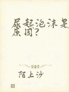 尿起泡沫是什么原因?