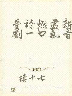 爱于燃尽新生短剧一口气看完