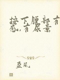 按下腹部有疼痛感,有尿意