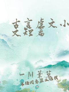 古言虐文小说推文短篇