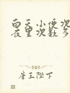 白天小便次数少夜里次数多咋回事