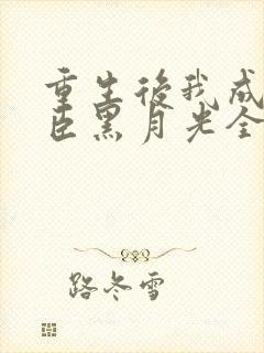 重生后我成了奸臣黑月光全文阅读