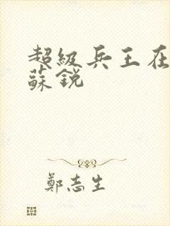 超级兵王在都市苏锐