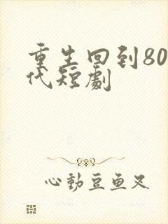 重生回到80年代短剧