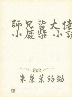 师兄皆大佬唯我小废柴 小说下载txt