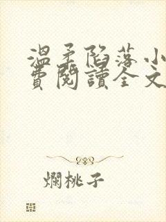 温柔陷落小说免费阅读全文