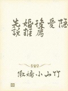 先婚后爱隐婚小说推荐