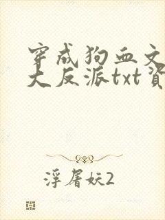 穿成狗血文中的大反派txt资源
