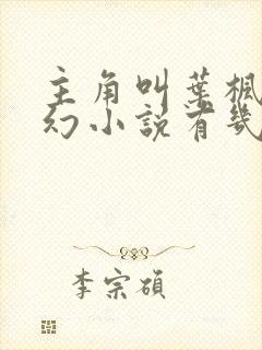 主角叫叶枫的玄幻小说有几个