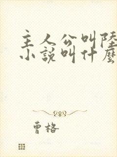 主人公叫陆羽的小说叫什么名字