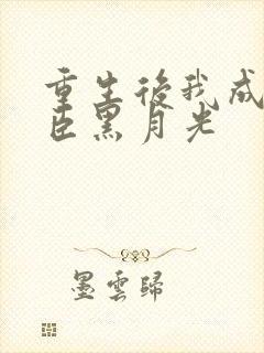 重生后我成了权臣黑月光