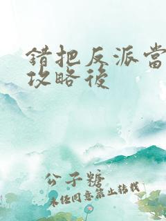 错把反派当主角攻略后