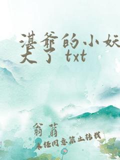 湛爷的小妖精长大了 txt