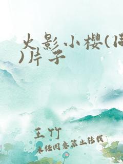 火影小樱(同人)片子