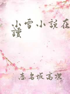 小雪小说在线阅读