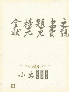 金榜题名之寒门状元免费观看