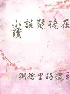 小说楚后在线阅读