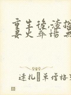 重生后,渣总追妻火葬场 无尽夏