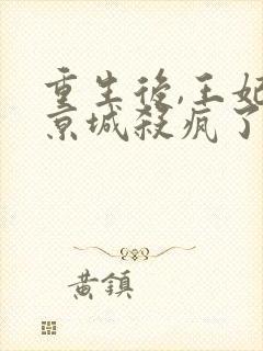 重生后,王妃在京城杀疯了完结篇