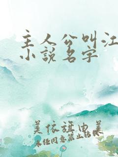 主人公叫江晨的小说名字