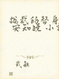 总裁的替身前妻 安知晓 小说