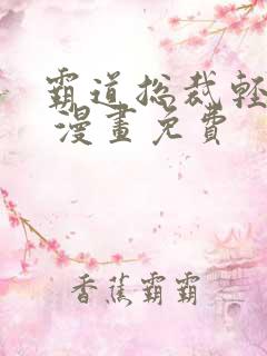 霸道总裁轻点爱 漫画免费