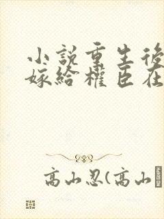 小说重生后绝不嫁给权臣在线阅读