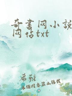 奇书网小说下载网站txt