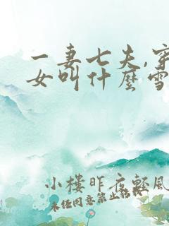 一妻七夫,穿越女叫什么雪的小说