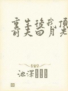 重生后我顶替了前夫白月光有声版