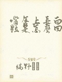 嘴唇上长白色颗粒是怎么回事