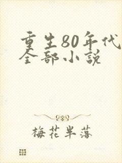 重生80年代的全部小说