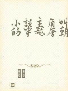 小说主角叫李辰的穿越唐朝小说