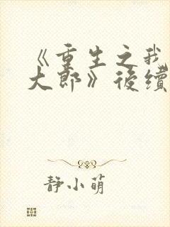 《重生之我是武大郎》后续