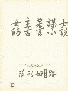 女主是谋士军师的古言小说