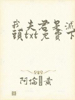 我夫君是灭世魔头txt免费下载小说