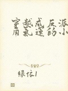 穿越成反派夺主角气运的小说