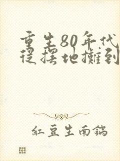 重生80年代:从摆地摊到国货之光丨