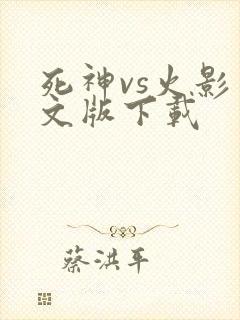 死神vs火影中文版下载