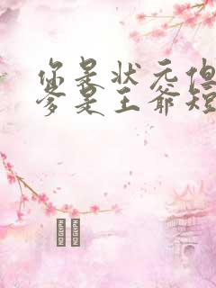 你是状元但是你爹是王爷短剧免费观看