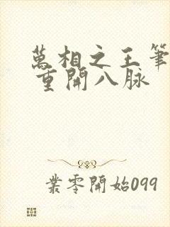 万相之王笔趣阁 重开八脉