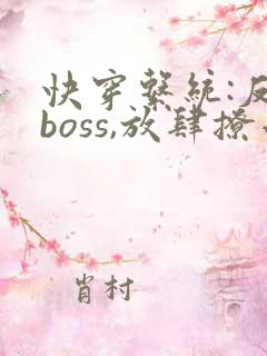 快穿系统:反派boss,放肆撩小说