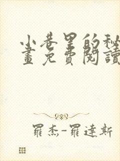 小巷里的秘密漫画免费阅读全文