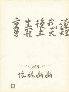 重生后我渣男舅舅宠上天短剧