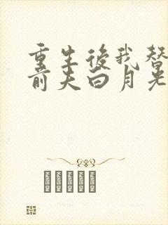 重生后我替掉了前夫白月光手机版