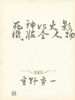 死神vs火影手机版全人物