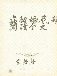 你结婚,我劫婚阅读全文