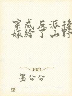 穿成反派后娘我嫁给了山野糙汉